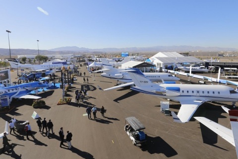 美国公务航空展览会展会现场图片